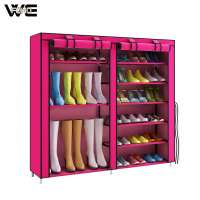 Hot Sell Shoe Rack Cabinet Furniture Non-woven Fabric Adjustable Double Shoe Rack