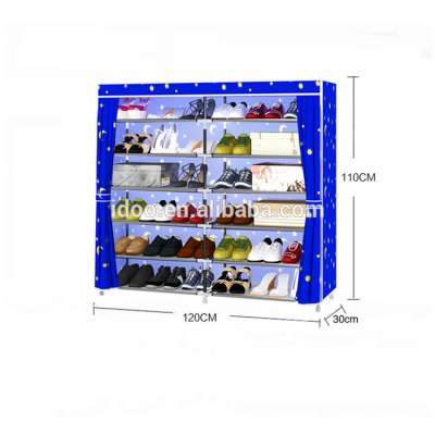 Shoe rack cover dustproof 6 layers cheap custom standard size shoe rack