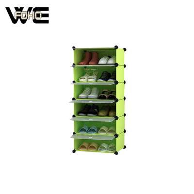 Simple shoe shelf modern assembly plastic small shoe cabinet economy type dustproof rack