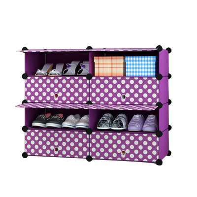 Shoe Rack Plastic Simple Designs Waterproof Free Combination Shoes Shelf Commercial Shoe Rack