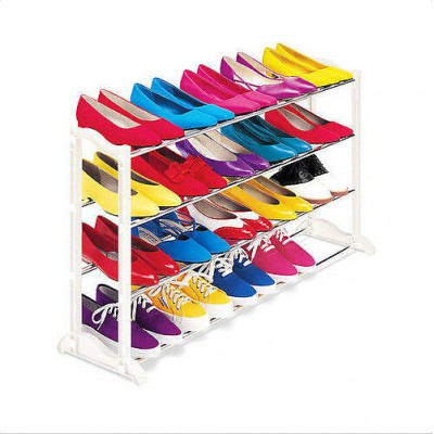 Mainstays 4 Tier Shoe Rack 20 Pair Closet Organizer Storage Shelving