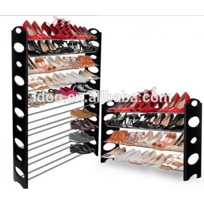 10 Layer 50 Pairs Plastic Shoe Rack Organizer Shoe Rack Cabinet Space Saver