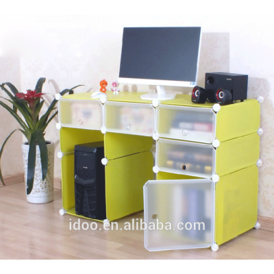 New designs creative style green color computer table new bedroom computer table design