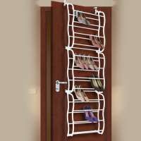 12 Layer 36 Pairs DIY Hanging Door Organizer Storage Over The Door Shoe Rack